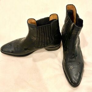 Office of Angela Scott 38.5 star ankle boots